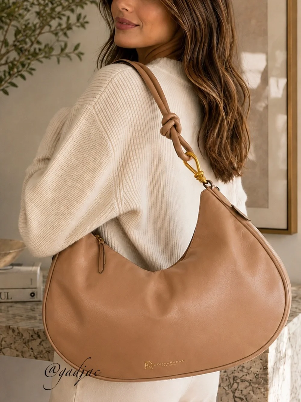 NWT | Donna Karan New York Roslyn Love Knot Shoulder Bag